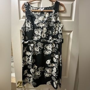 Dress size 16. Black and white